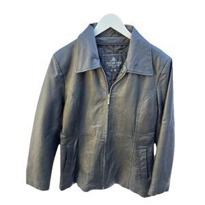Vintage Y2K Oscar Piel Leather Quilted Lining Jacket Size L